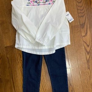 oshkosh shirt and pants set 4T